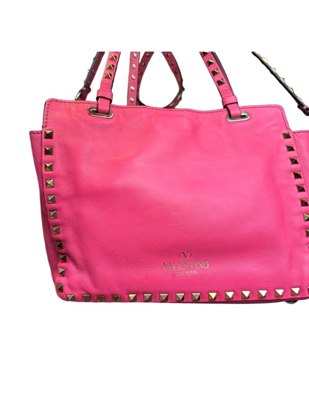 Valentino Pink Rockstud Tote - Picture 7 of 9
